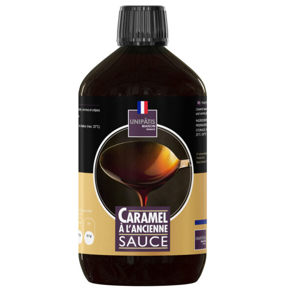 old-fashioned caramel sauce in a bottle