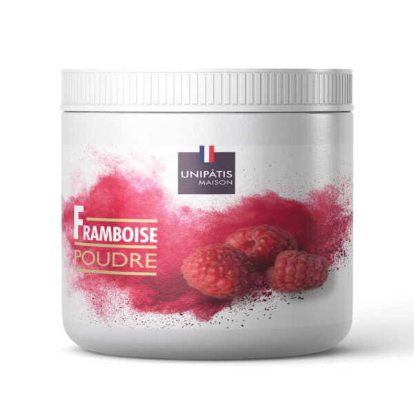 freeze-dried raspberry powder in white jar