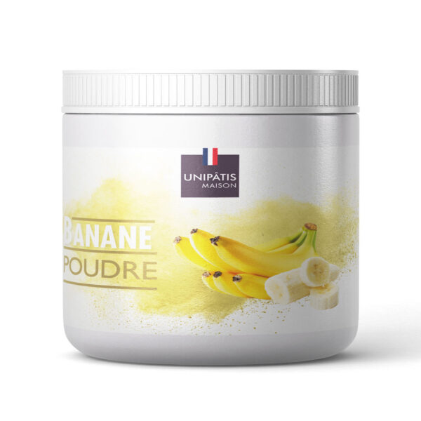 banana powder in a jar